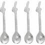 Bialetti - Juego de cucharas para caf� expreso Perfetto Moka de 4 piezas