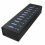 &nbsp;"Icy Box-ICY BOX IB-AC6110 USB 3.0 (3.1 Gen 1) Micro-B 5000Mbit/s Negro nodo concentrador-Icy Box-Hardware/Electronic"