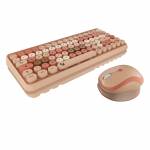 Keysonic - KeySonic KSKM-5200M-RF teclado Rat�n incluido RF inal�mbrico QWERTZ Alem�n Beige, Marr�n, Rosa