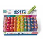 Gomme - Giotto Happy Gomma goma Caucho Azul, Coral, Fucsia, Verde, Lila, Cal, Naranja, Rosa, Turquesa, Amarillo 40 pieza(s)