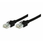 Tecline - Cable de conexi�n Cat 5e, S/UTP, alta flexibilidad, negro, 0,5 m Cable de conexi�n altamente flexible con conectores Datwyler Uninet 5502 y Hirose