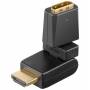 Wentronic - Goobay A 352 G (HDMI F/HDMI M) 360� HDMI HDMI Negro adaptador de cable