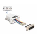 Delock - DeLOCK 67083 cambiador de g�nero para cable D-Sub 15 RJ12 Blanco