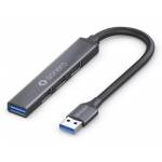 Purelink - sonero S-UH100-001 hub de interfaz USB 3.2 Gen 1 (3.1 Gen 1) Type-A 5000 Mbit/s Negro, Gris 