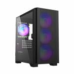 Montech - AIR 100 ARGB, micro-ATX, vidrio templado, negro (AIR 100 ARGB BK)