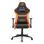 Cougar - COUGAR CGR-A2F Silla para videojuegos universal Asiento acolchado tapizado Negro, Naranja 
