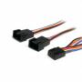 Startech - StarTech.com Cable Divisor 0,3m PWM 4 Pines Alimentaci�n Ventilador Fan Placa Base Macho a Hembra